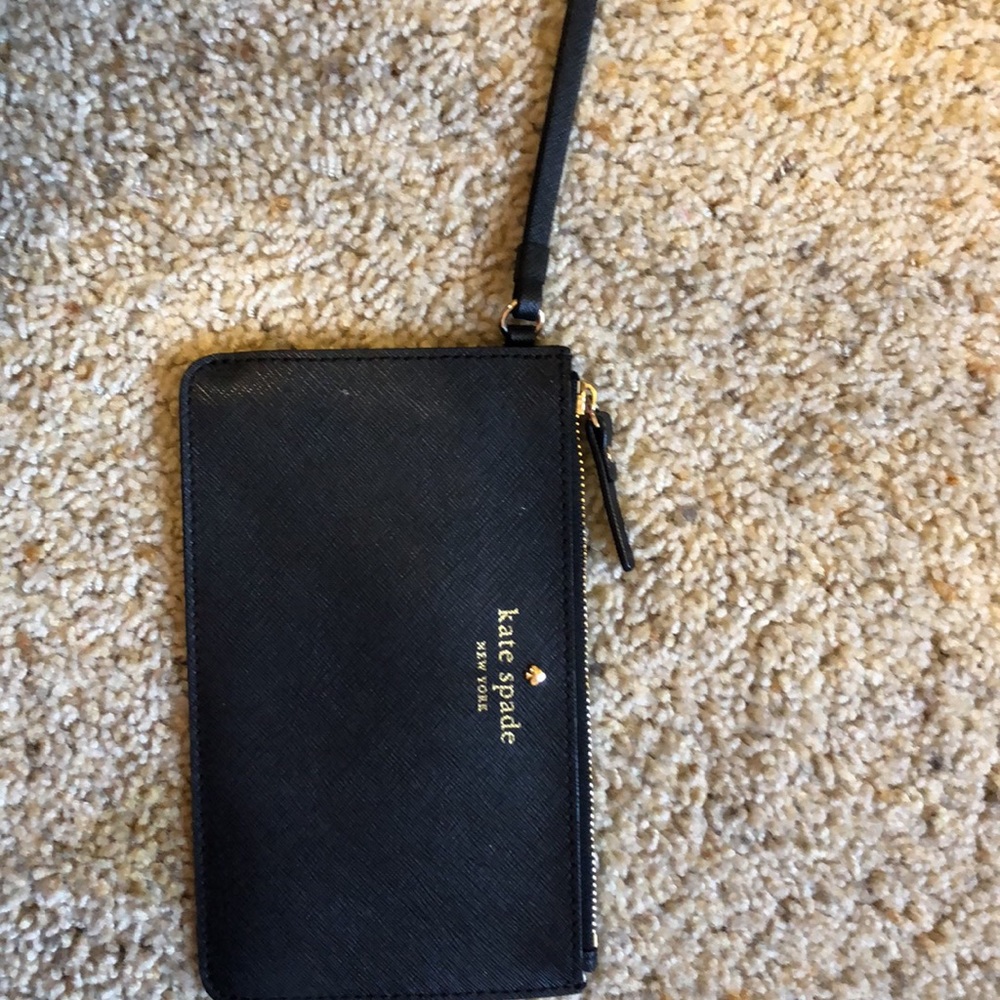 Kate Spade black wristlet